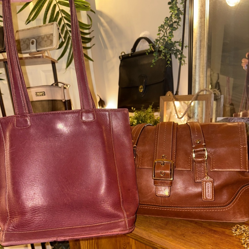 Vintage Coach Bleecker Bucket Tote | USA 1995 | Burgundy | 9303 | Hangtag | GUC - Picture 11 of 16